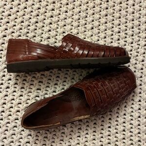 Nordstrom Men's Woven Brown Loafers